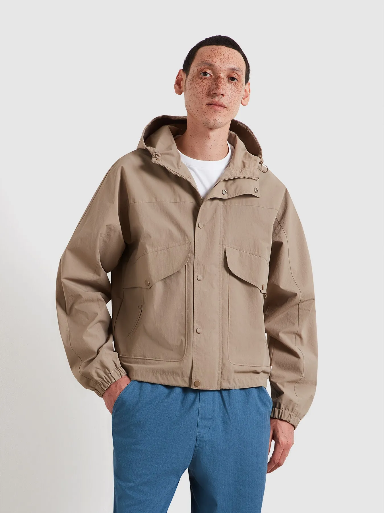 Shenley Hooded Jacket In Ashen Taupe sold by Farah product image thumbnail 2