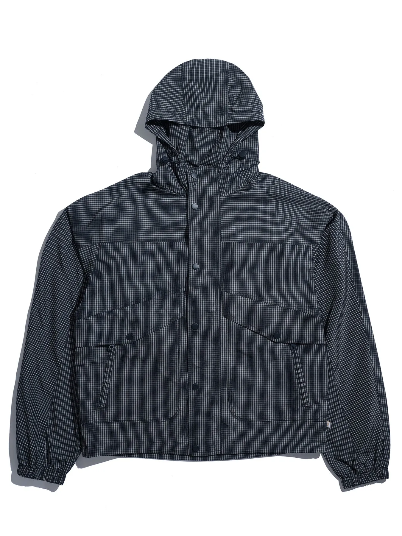 Shenley Check Hooded Jacket In True Navy sold by Farah product image thumbnail 5