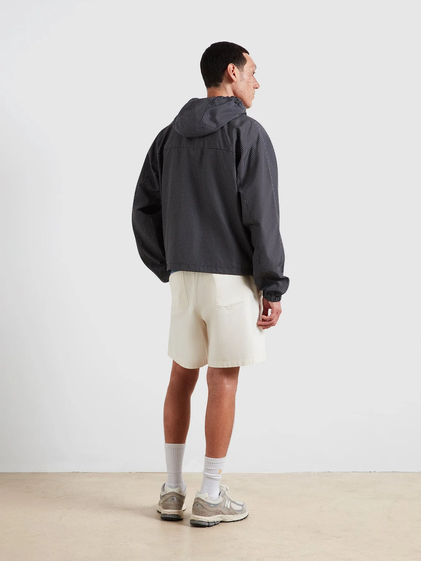 Shenley Check Hooded Jacket In True Navy sold by Farah product image thumbnail 4