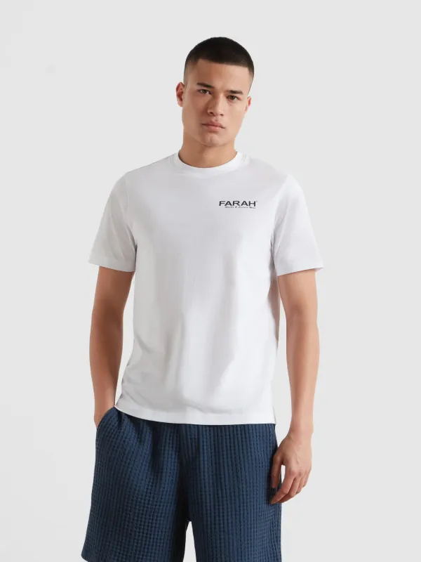 Clissold Graphic T-Shirt In White made by Farah