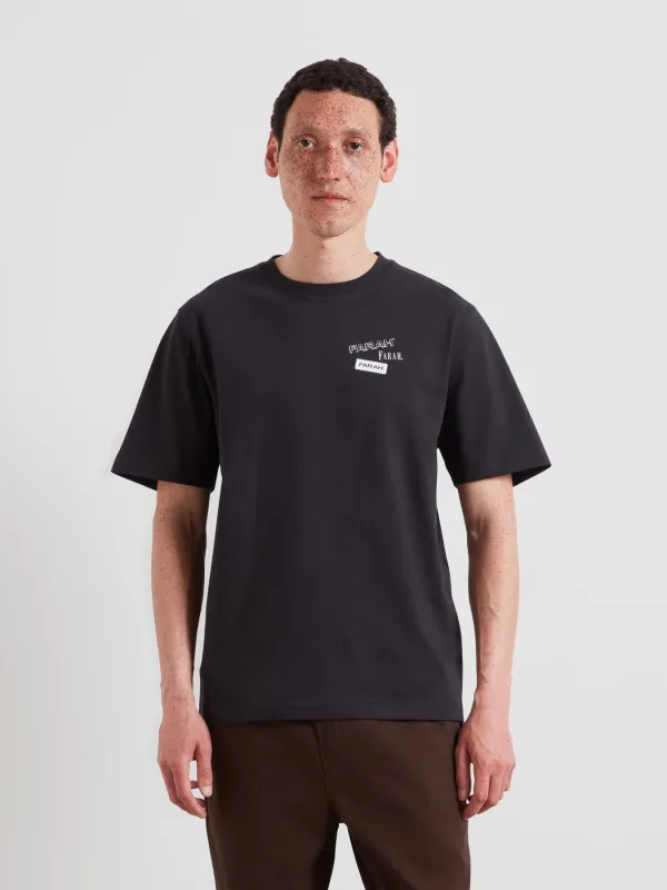 Tilsworth Graphic T-Shirt In Black made by Farah