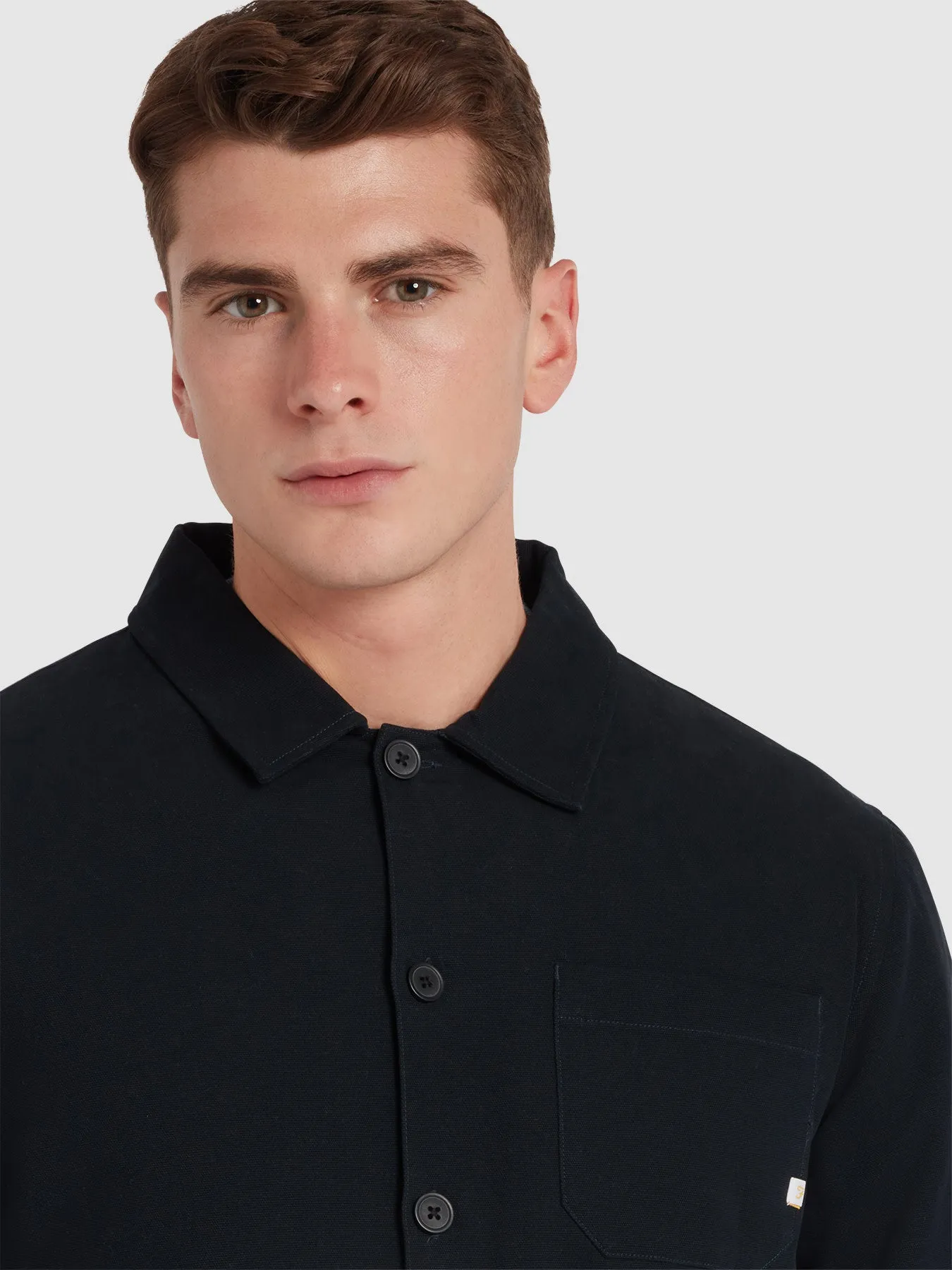 Ferncroft Wadded Overshirt In True Navy sold by Farah product image thumbnail 4