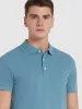 Blanes Organic Cotton Polo Shirt In Para Blue sold by Farah