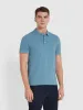Blanes Organic Cotton Polo Shirt In Para Blue sold by Farah