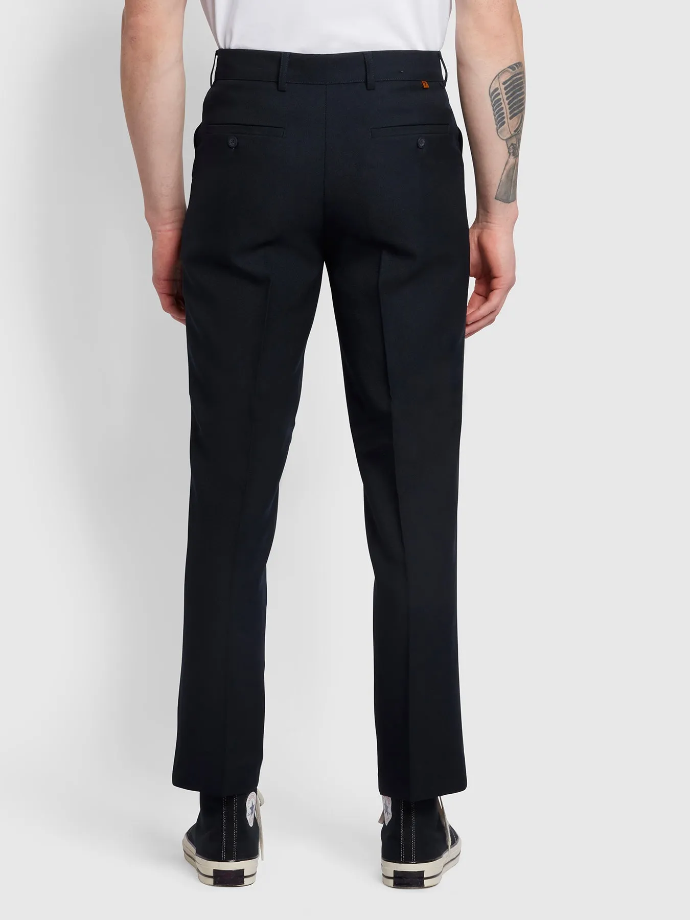 Roachman Traditional Twill Trousers In Navy sold by Farah product image thumbnail 4