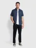 Roachman Traditional Twill Trousers In Navy sold by Farah
