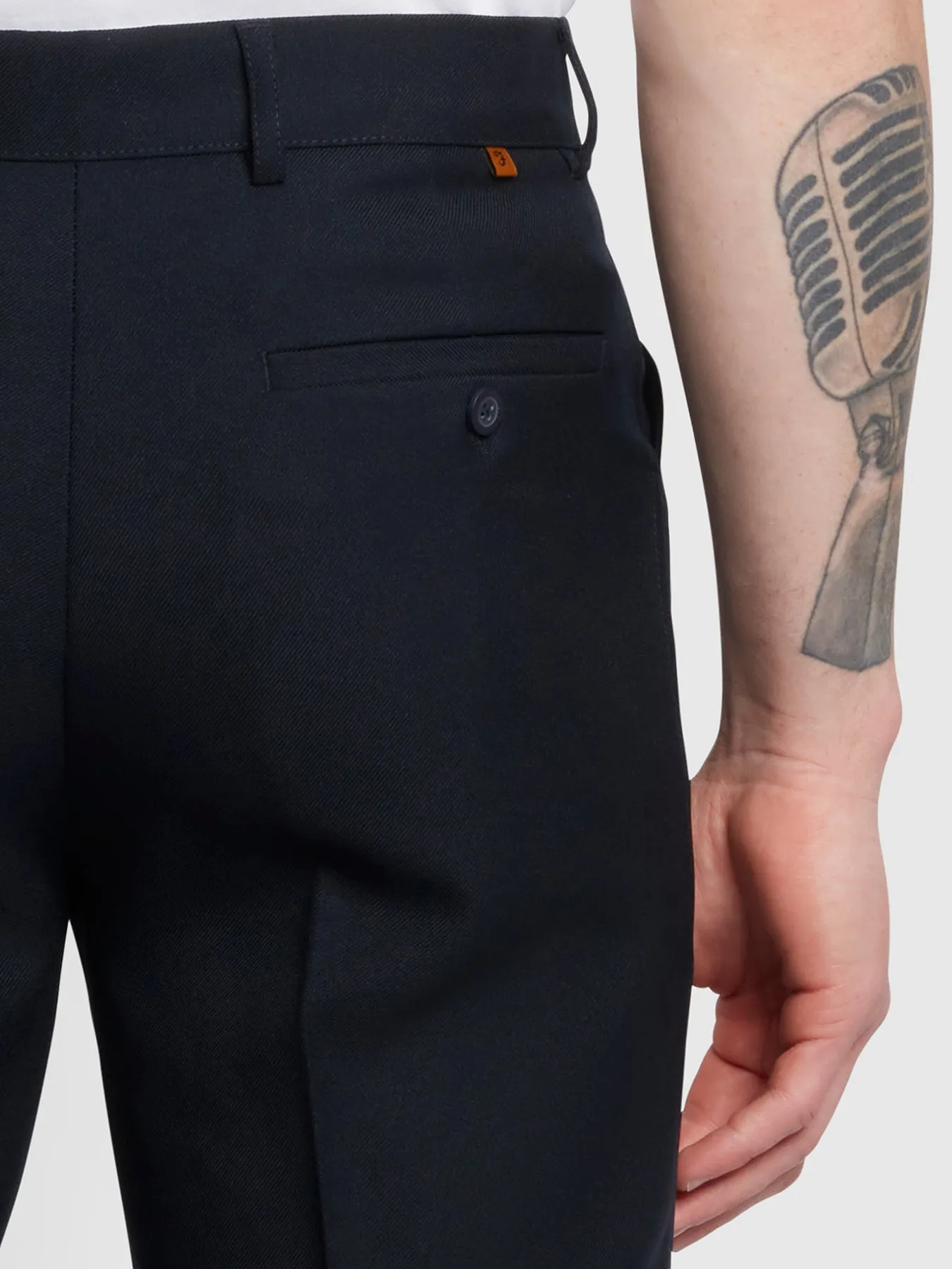 Roachman Traditional Twill Trousers In Navy sold by Farah product image thumbnail 3