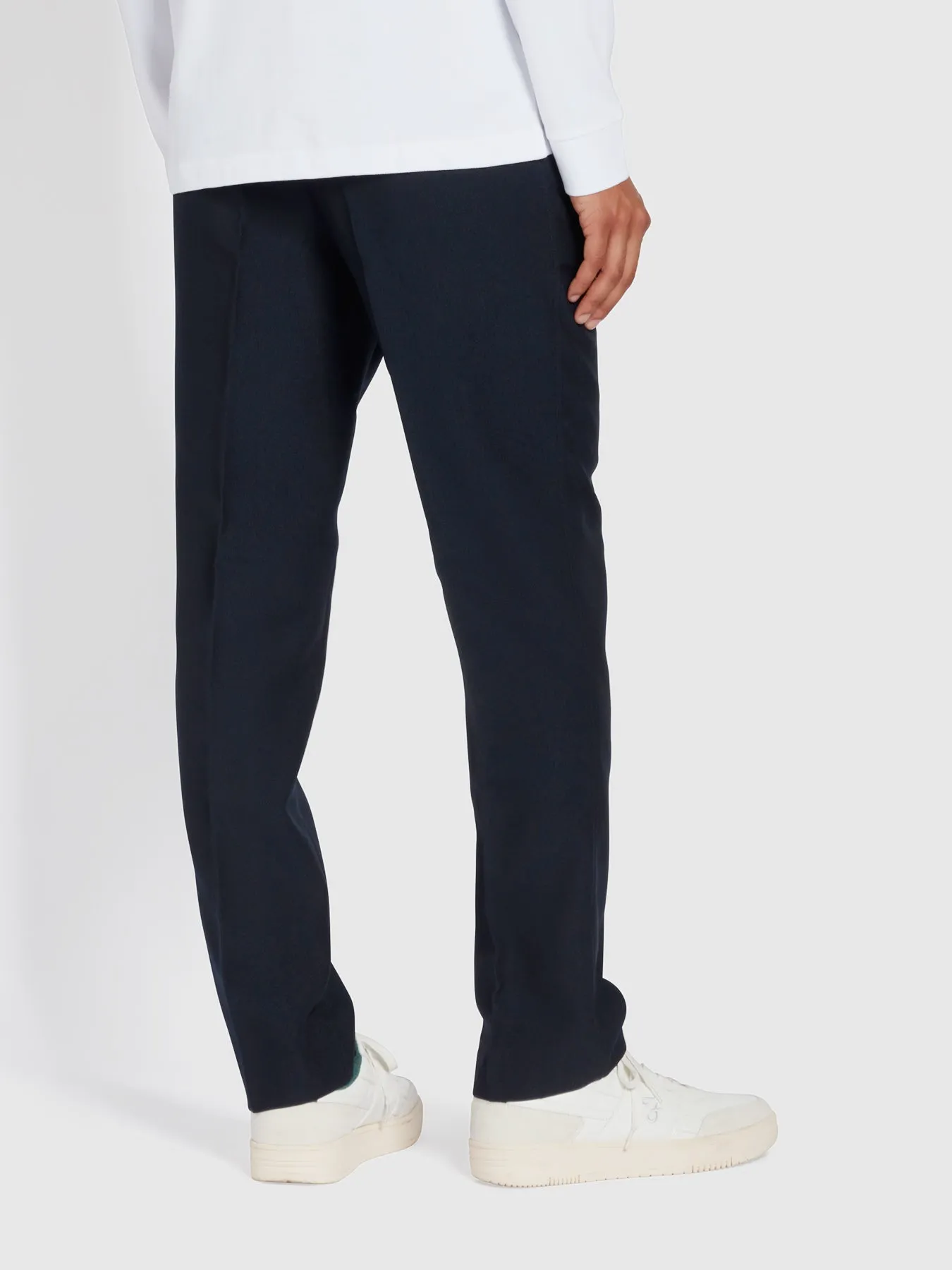 Hopsack Trouser In Navy sold by Farah product image thumbnail 3