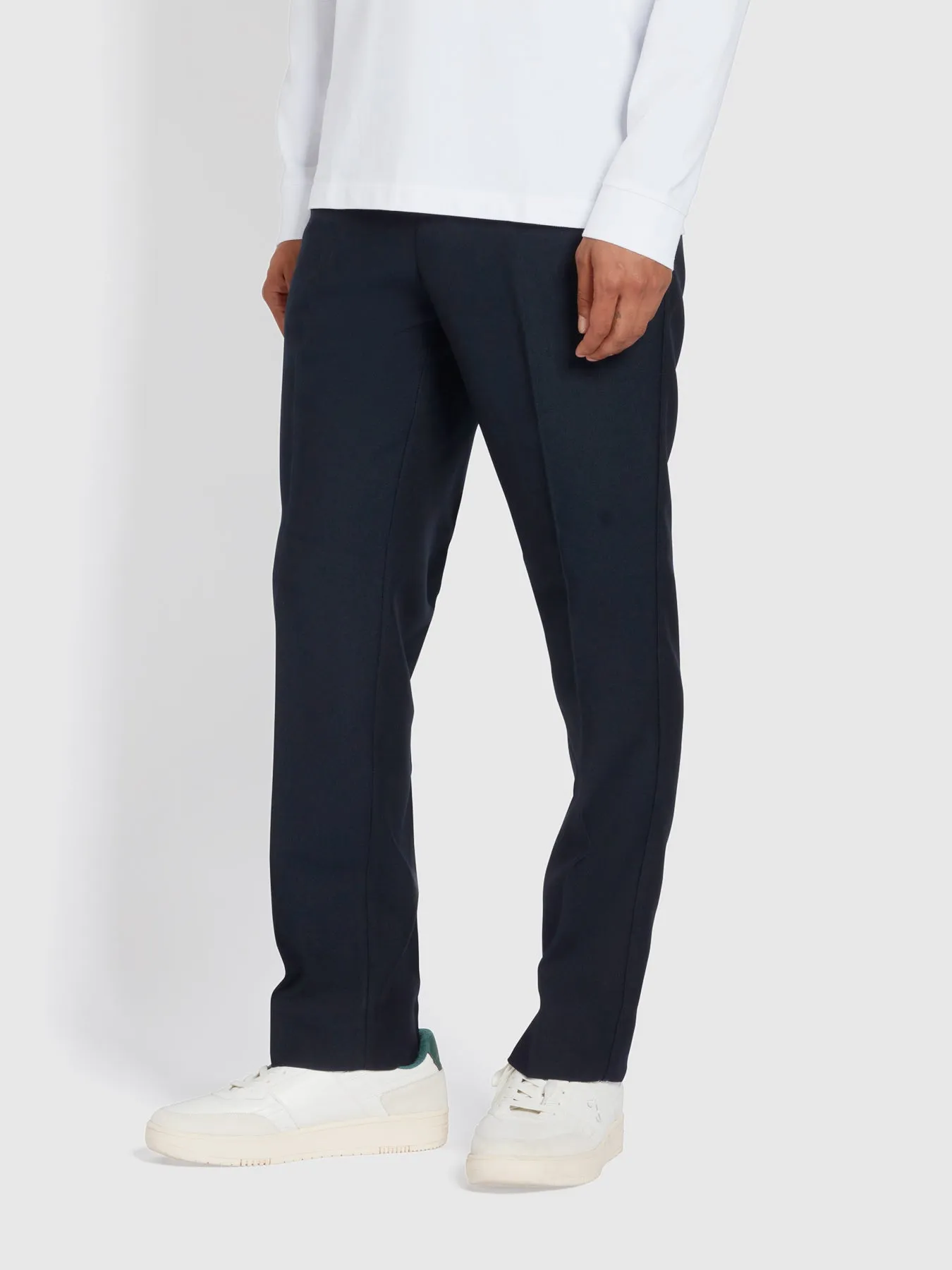 Hopsack Trouser In Navy sold by Farah product image thumbnail 2