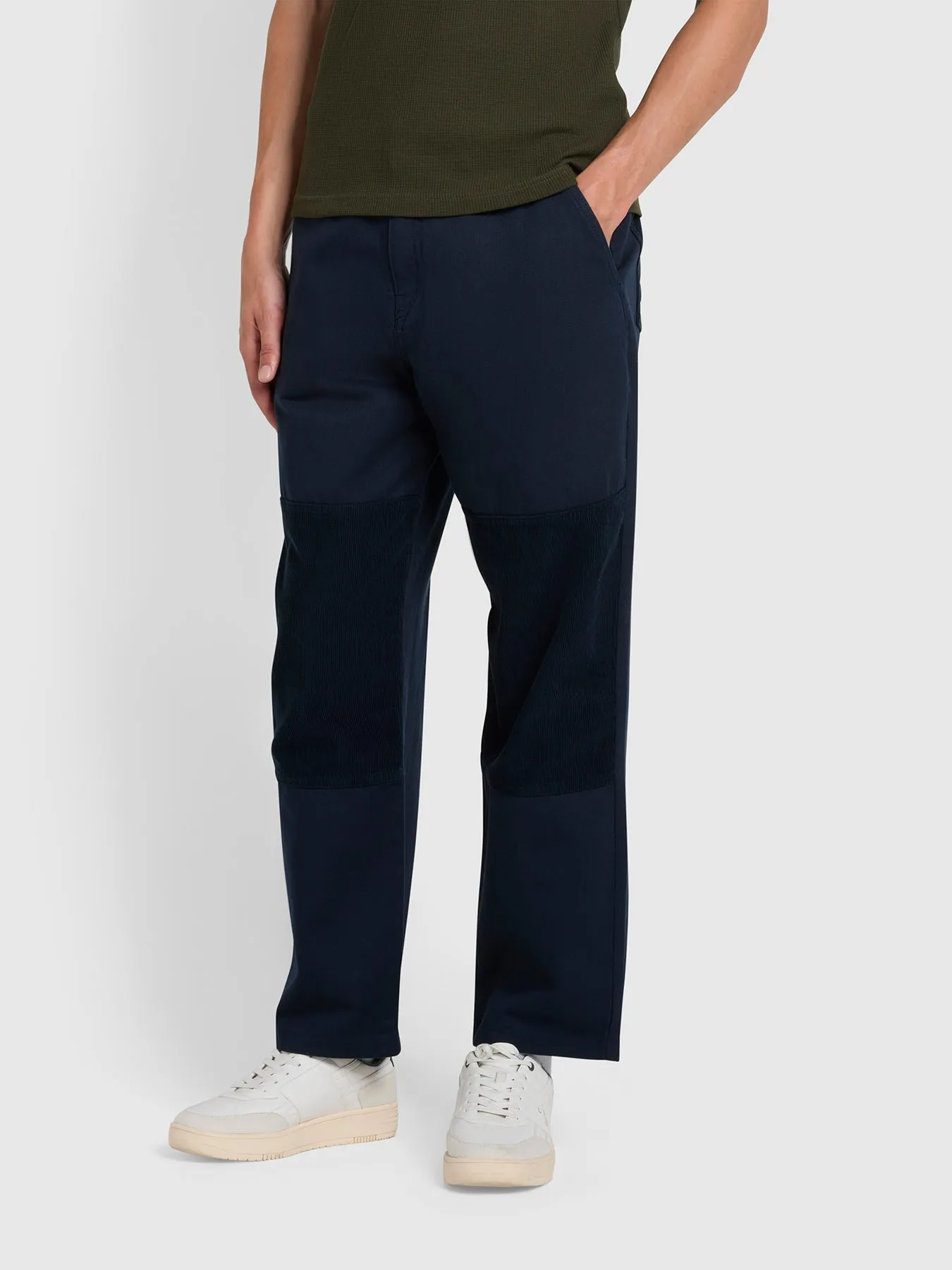 Greenport Twill Cotton Trouser In True Navy sold by Farah product image thumbnail 2