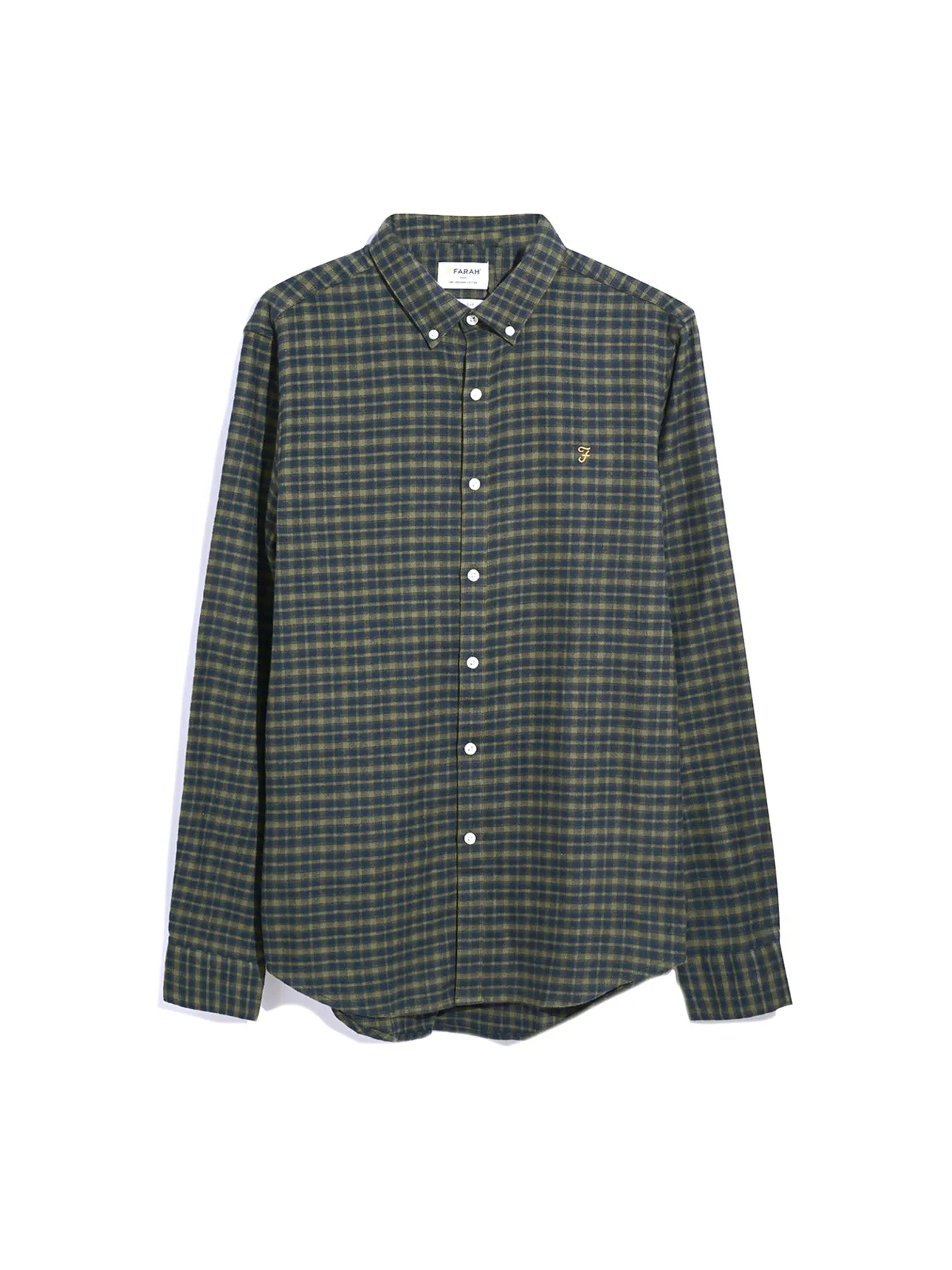 Alban Slim Fit Check Shirt In True Navy sold by Farah product image thumbnail 5