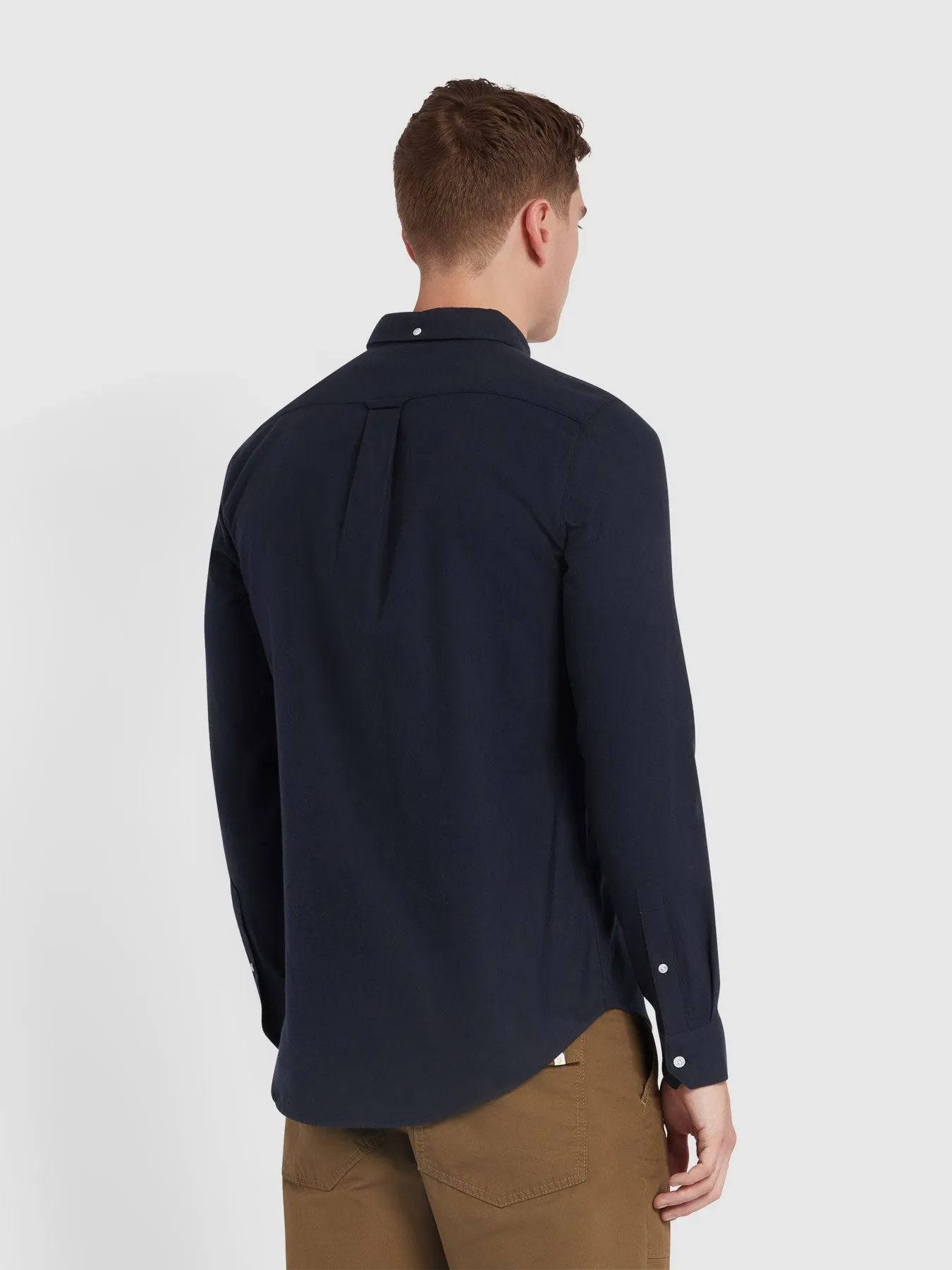 Alban Slim Fit Shirt In True Navy sold by Farah product image thumbnail 3