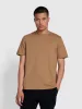 Danny Regular Fit T-Shirt In Beige sold by Farah