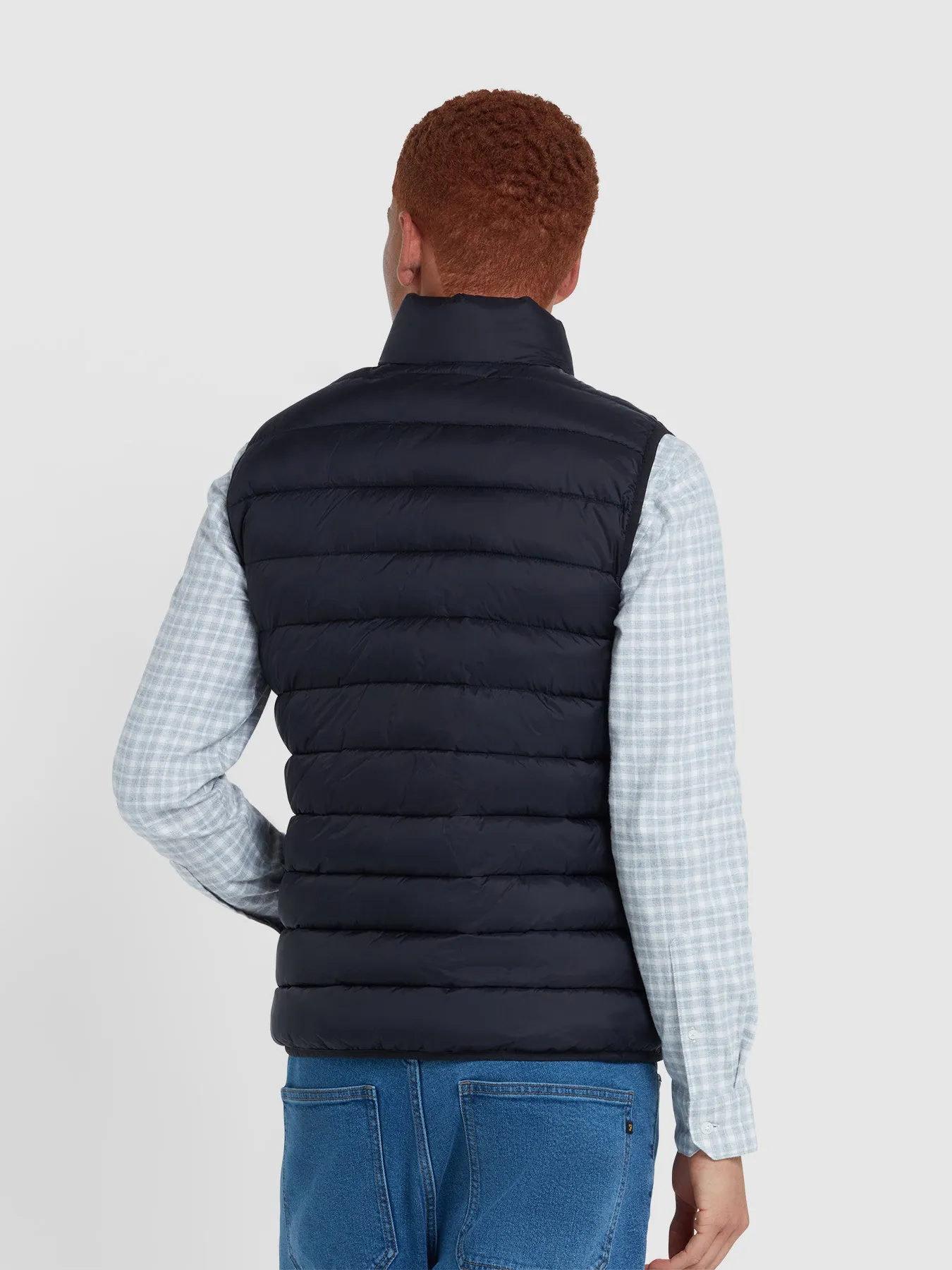 Joel Wadded Gilet In Black sold by Farah product image thumbnail 3