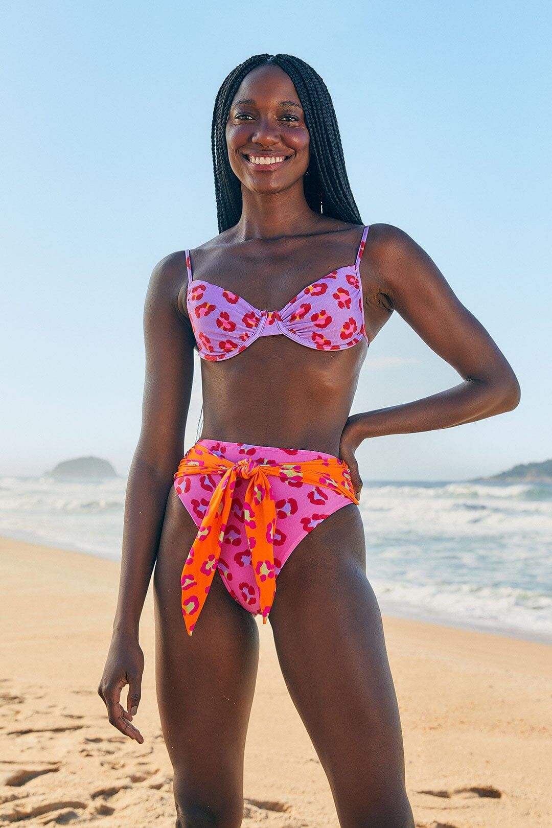 Maxi Leopard Patch Bikini Bottom sold by FARM Rio