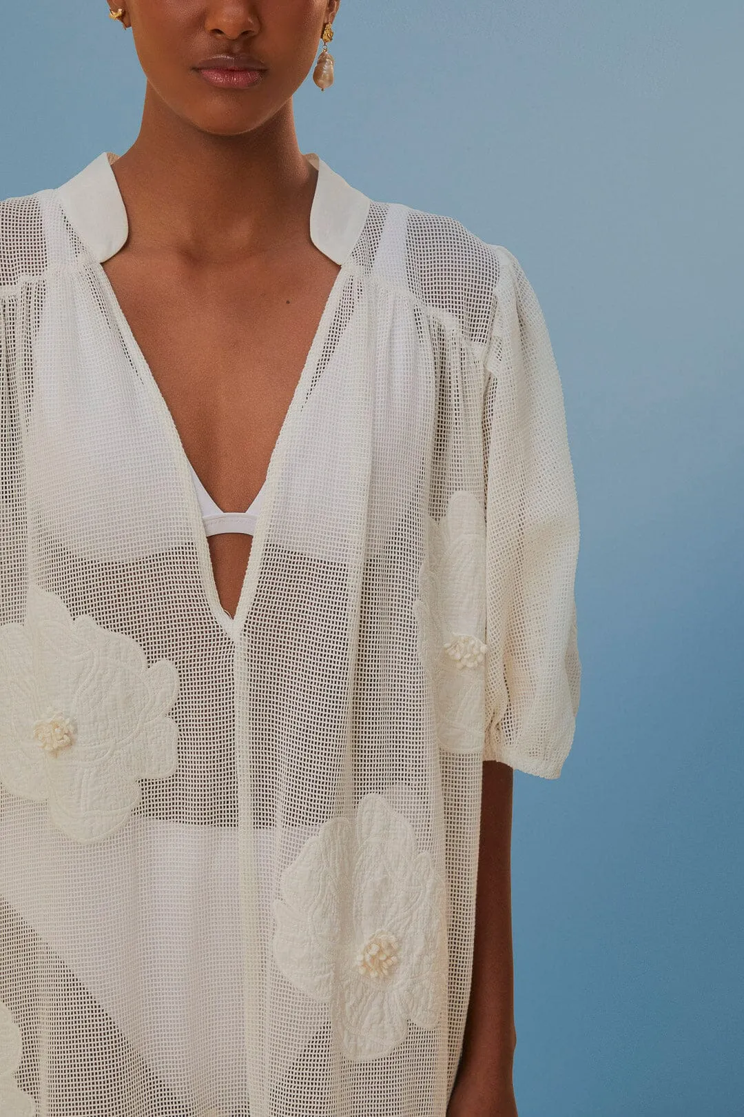 White Flower Dress sold by FARM Rio product image thumbnail 5