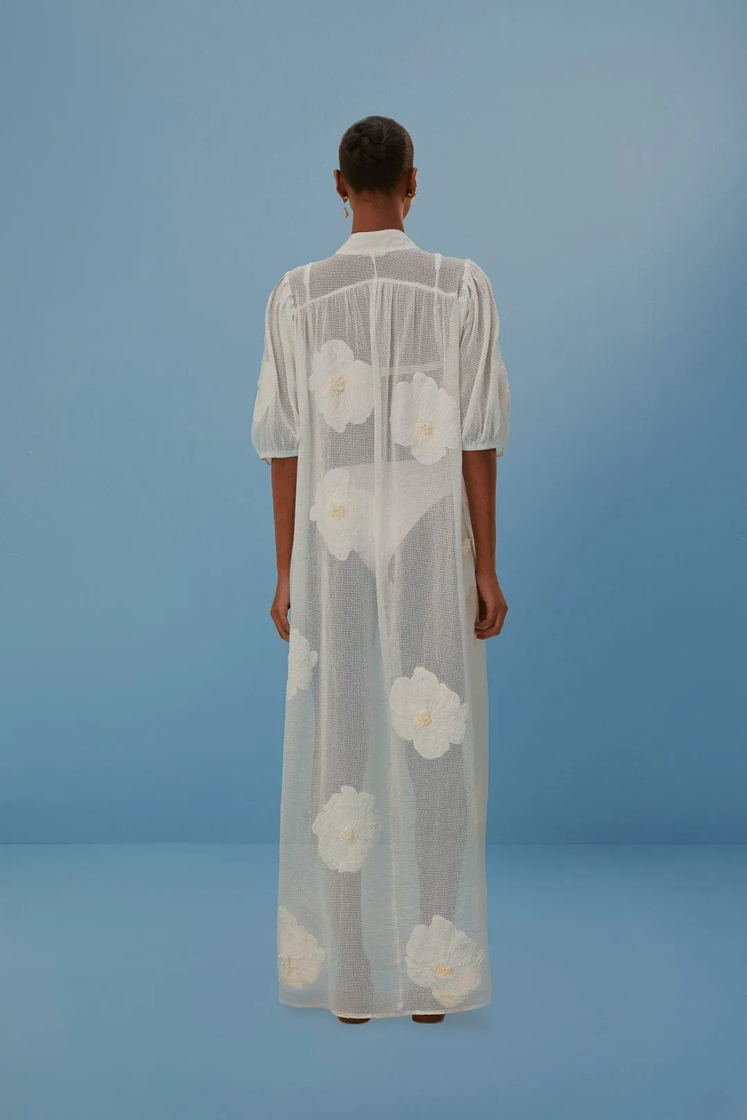 White Flower Dress sold by FARM Rio product image thumbnail 4