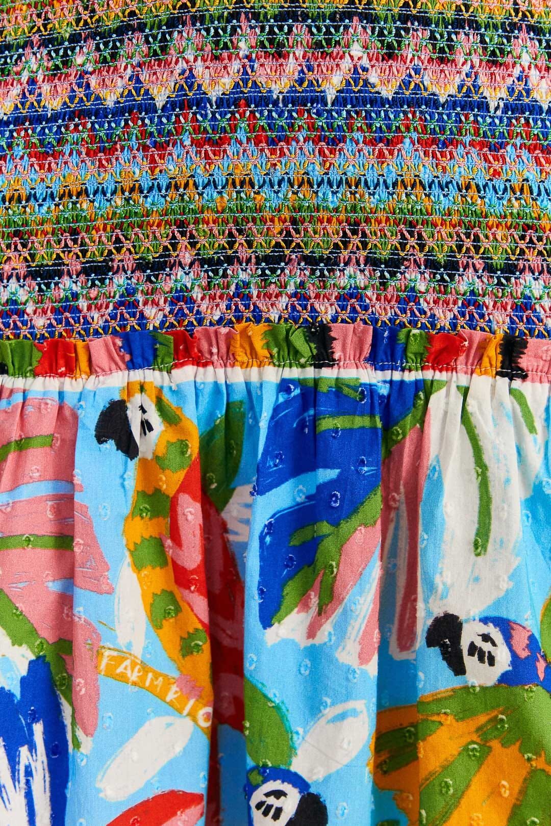 Colorful Forest V Neck Mini Dress sold by FARM Rio product image thumbnail 5