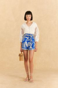 Blue Lace Banana Shorts sold by FARM Rio