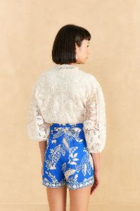 Blue Lace Banana Shorts sold by FARM Rio