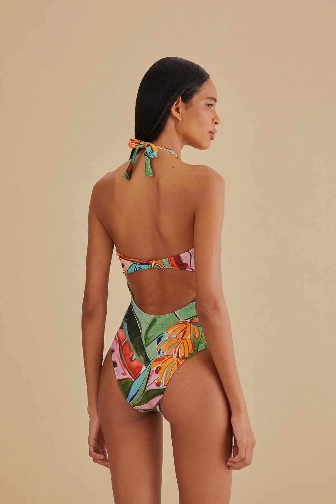 Banana Foliage One Piece Swimsuit sold by FARM Rio product image thumbnail 3