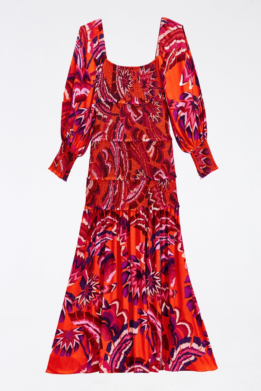 Orange Chevron Forest Maxi Dress sold by FARM Rio product image thumbnail 6