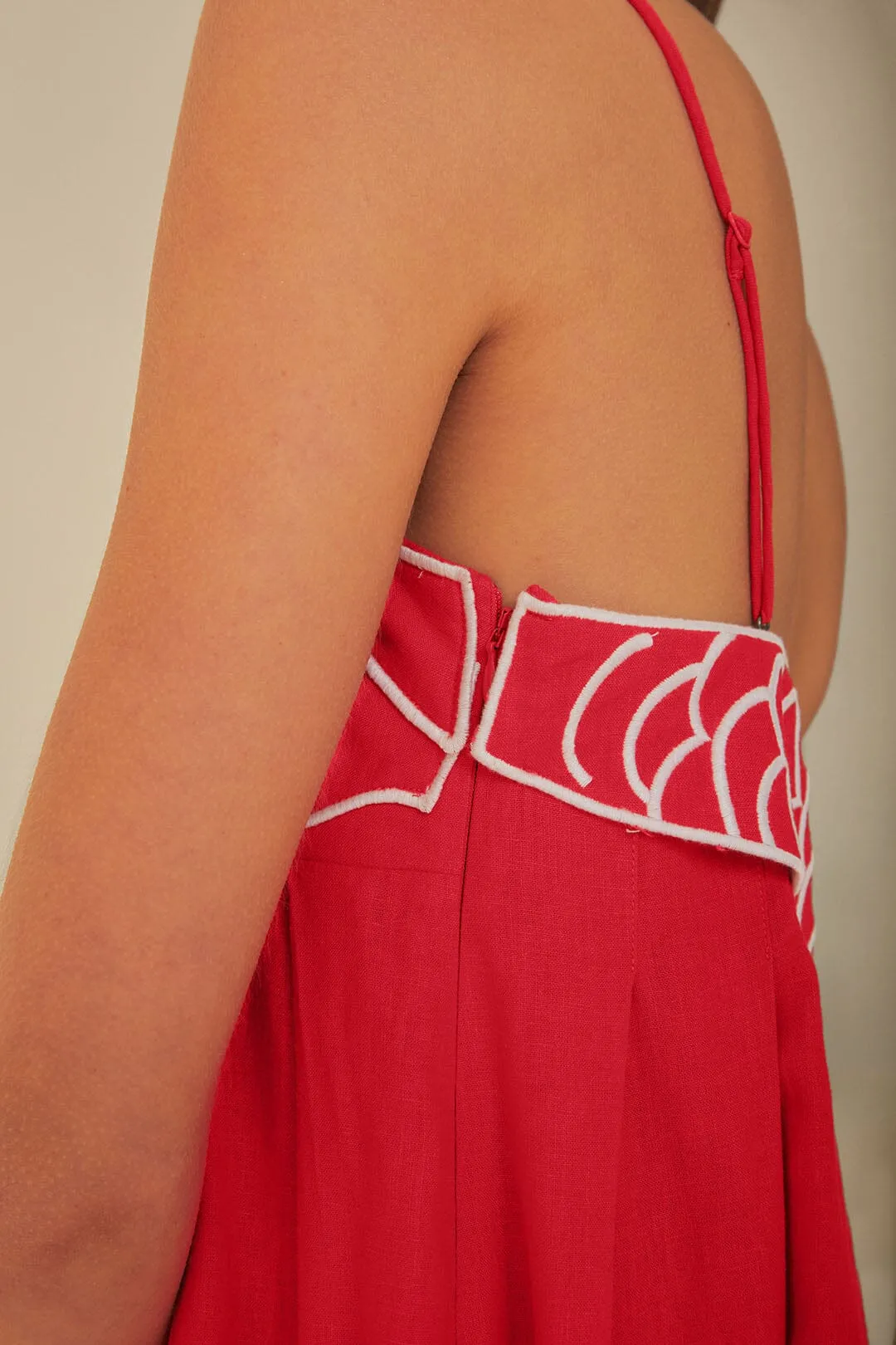 Red Fish Top Maxi Dress sold by FARM Rio product image thumbnail 4