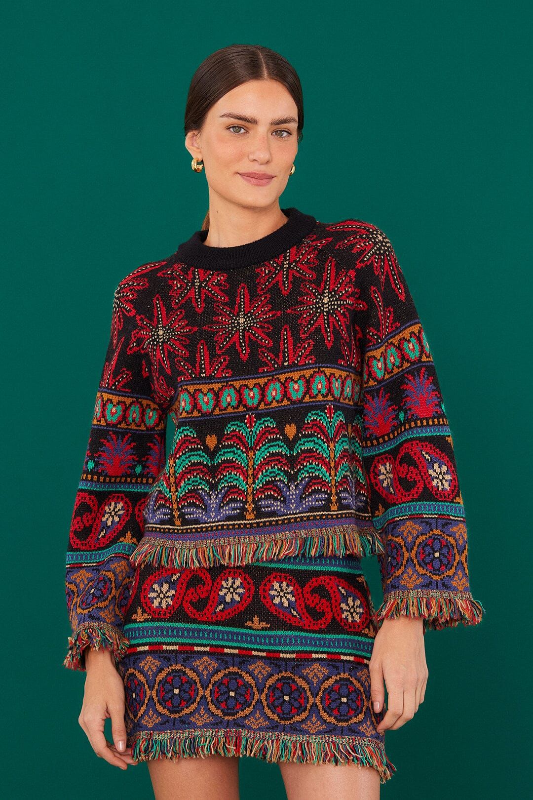 Black Night Sky Sweater sold by FARM Rio