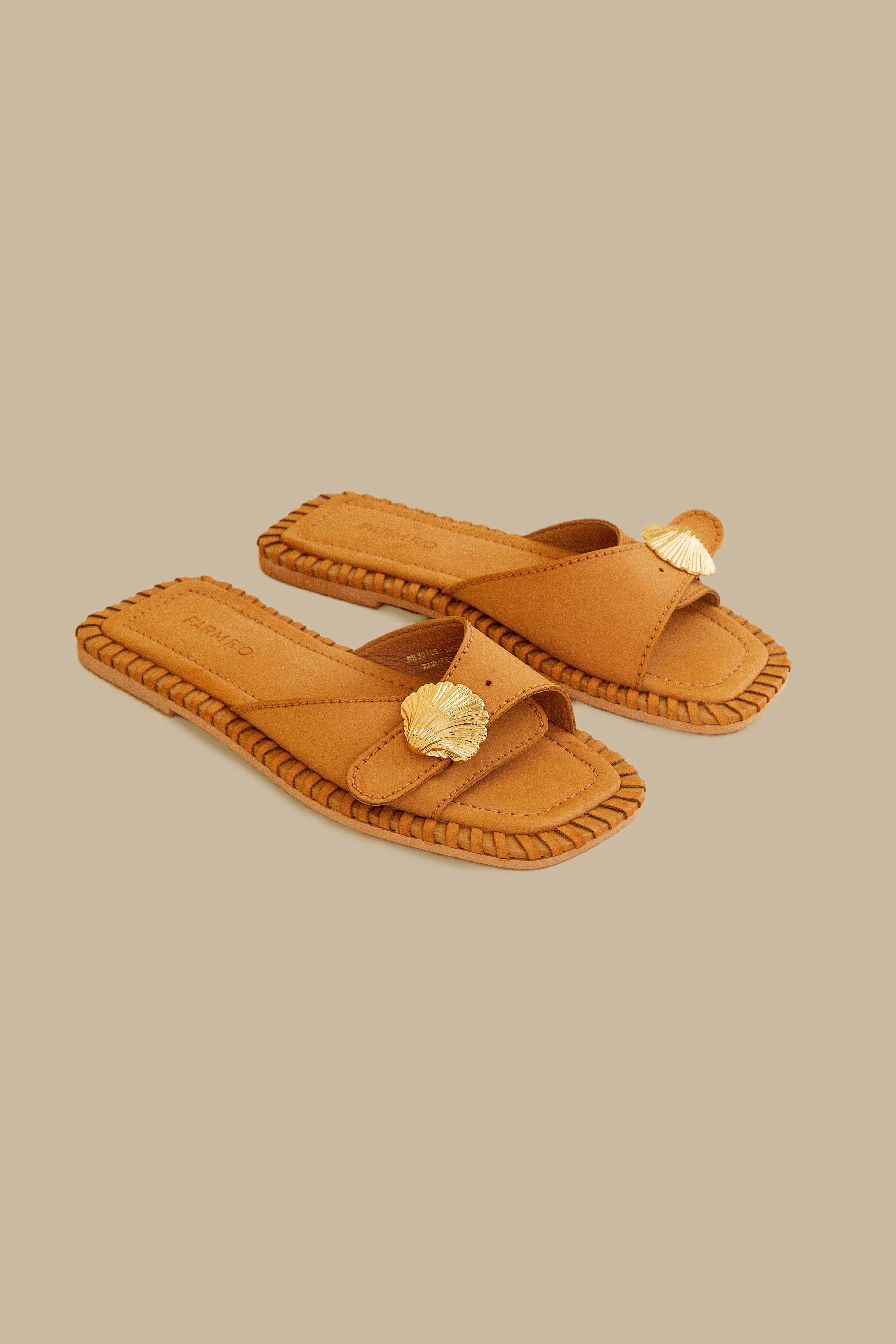 Caramel Sandal Slipper sold by FARM Rio