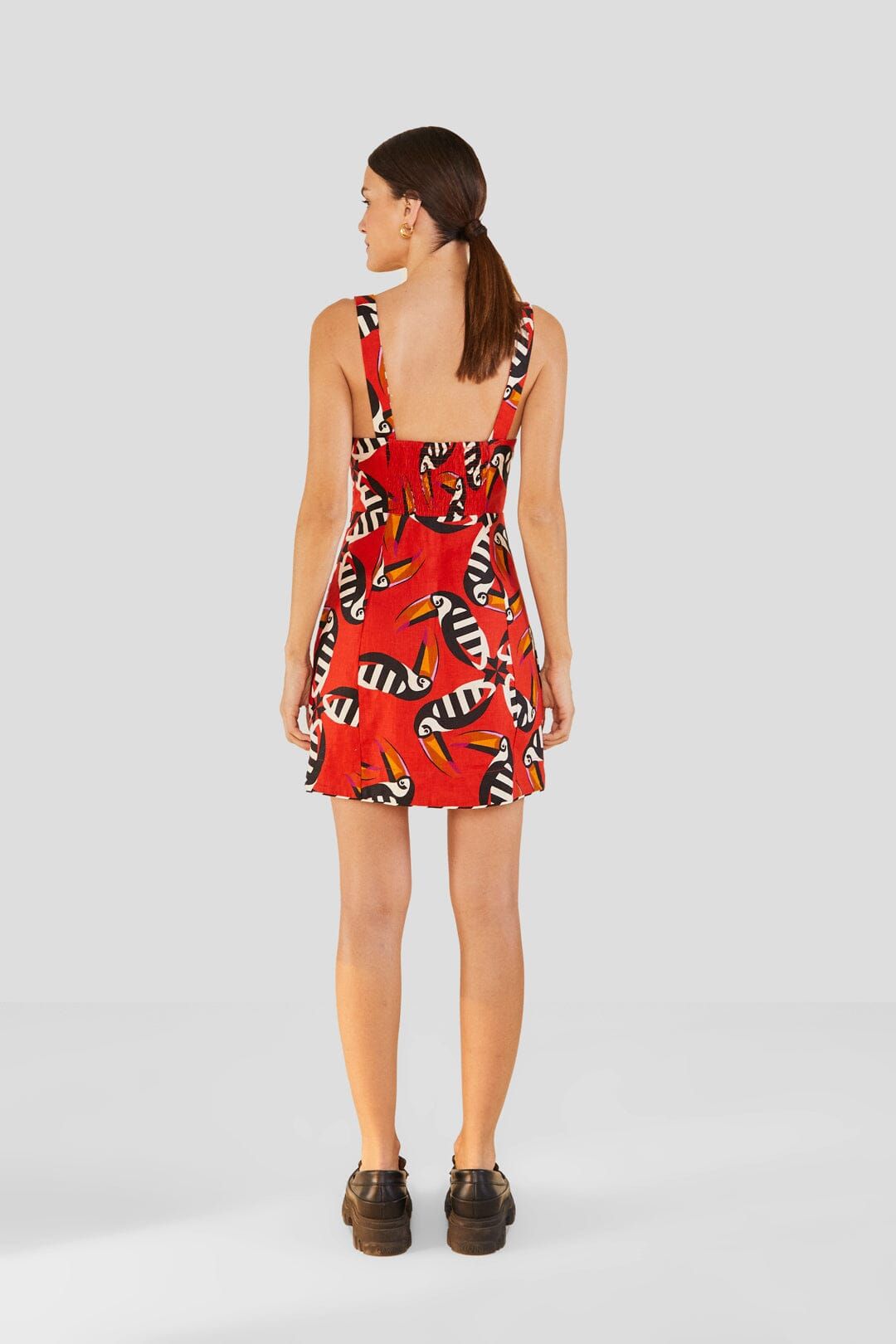 Toucan Twist Mini Dress sold by FARM Rio product image thumbnail 2