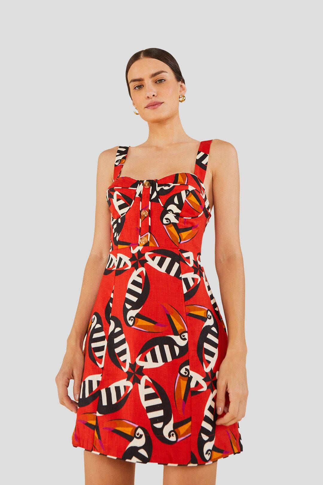 Toucan Twist Mini Dress sold by FARM Rio