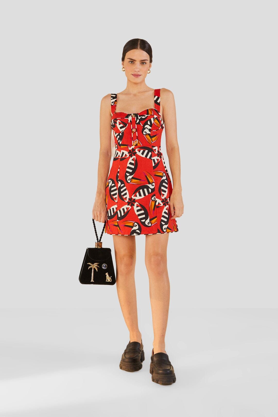 Toucan Twist Mini Dress sold by FARM Rio product image thumbnail 4