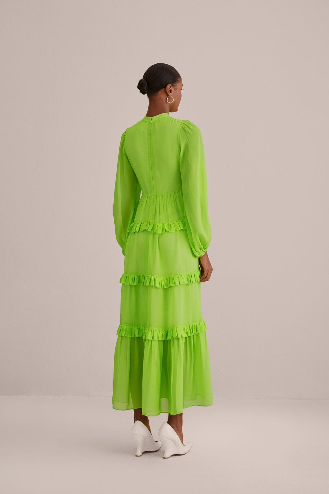 Neon Green Long Sleeve Maxi Dress sold by FARM Rio product image thumbnail 5