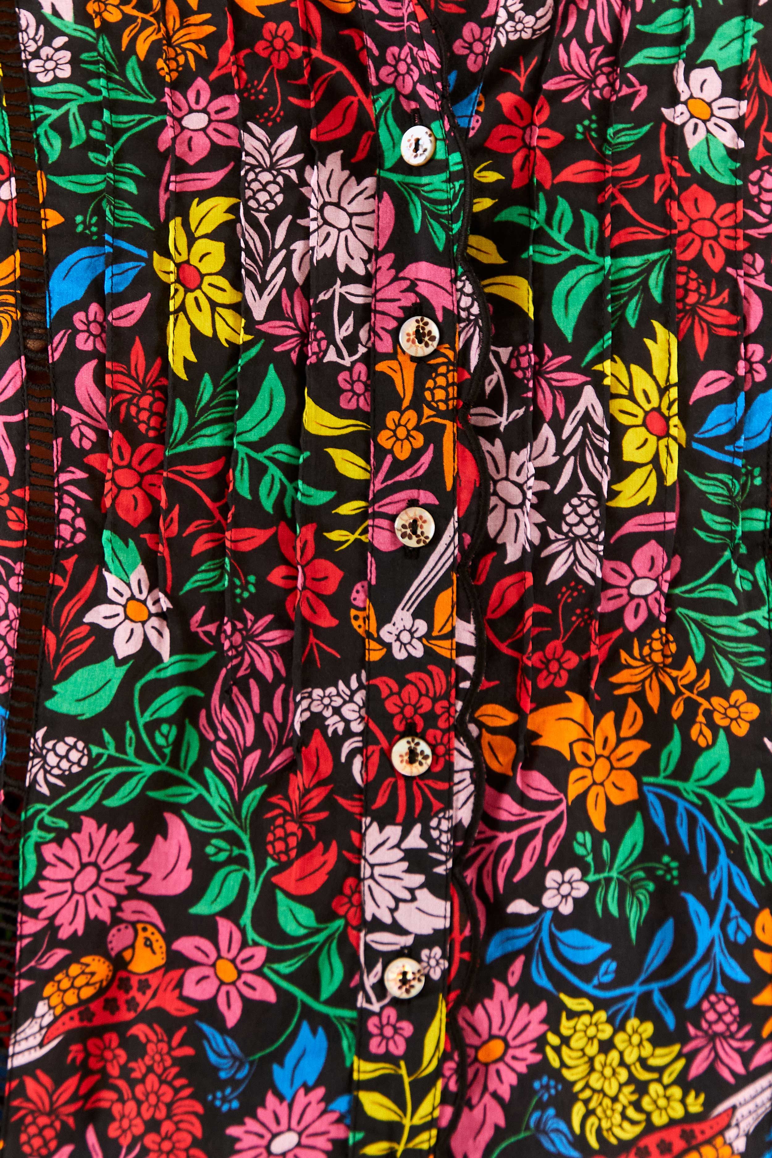 Tropical Garden Puff Sleeve Blouse sold by FARM Rio product image thumbnail 4