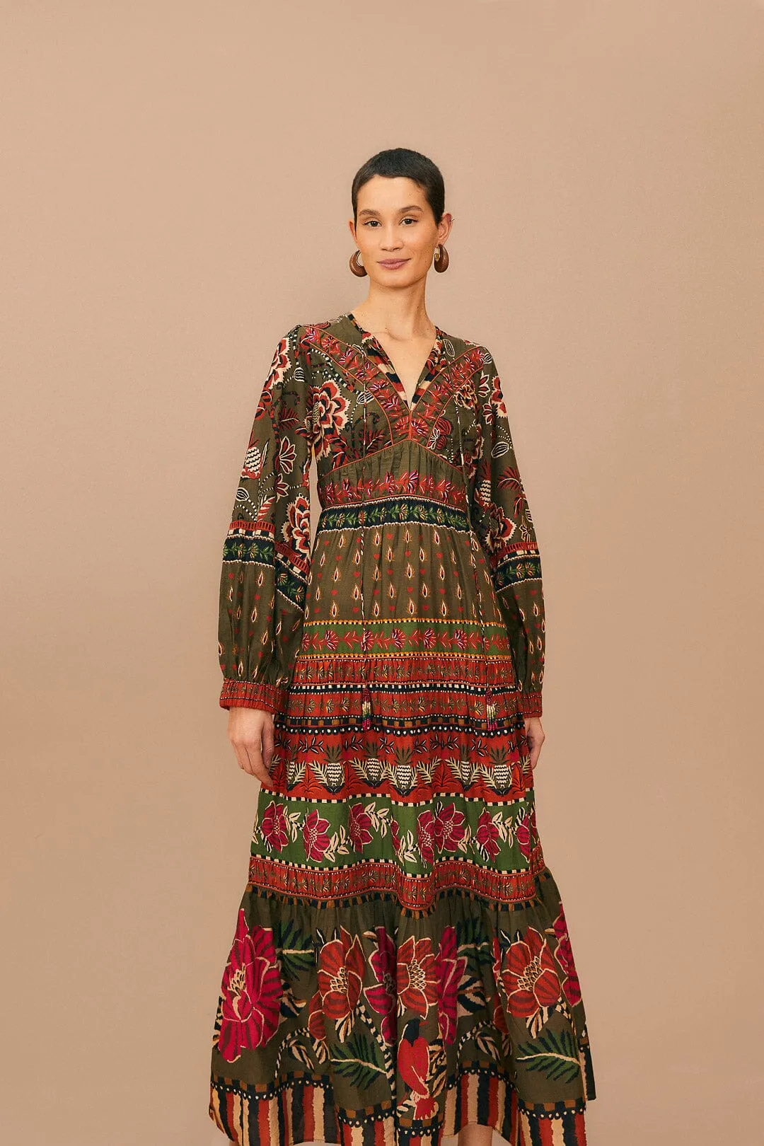 Multicolor Ainika Floral Garden Maxi Dress sold by FARM Rio product image thumbnail 2