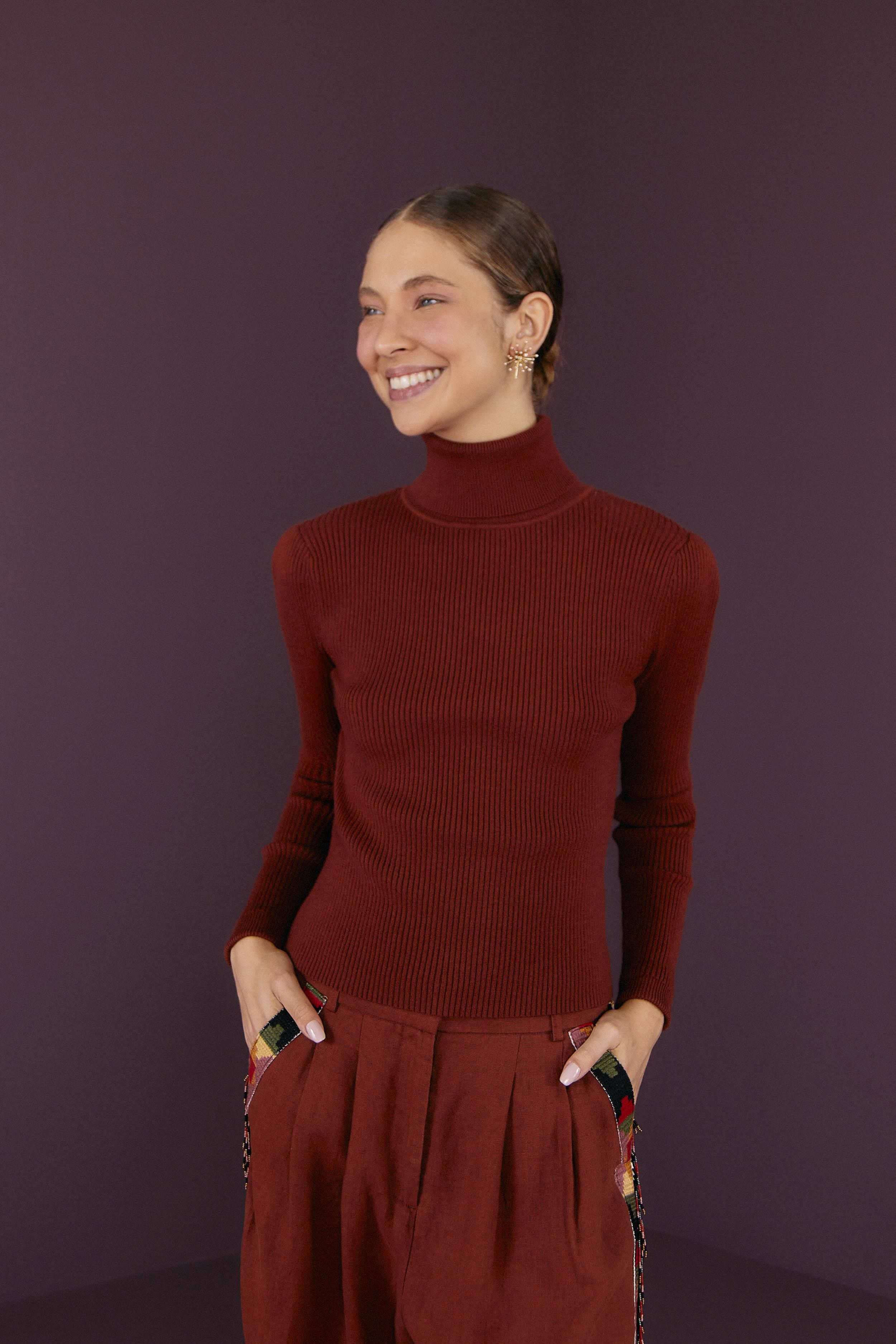 BROWN KNIT BLOUSE sold by FARM Rio