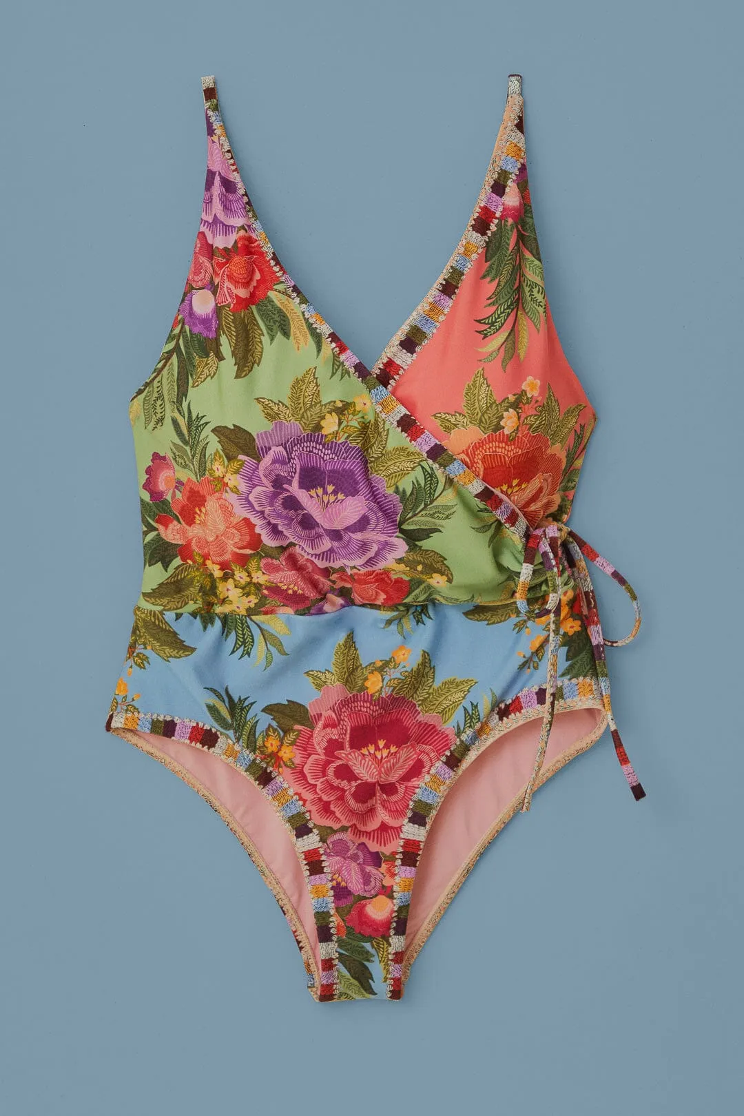 Flower Scarves One Piece Swimsuit sold by FARM Rio product image thumbnail 5