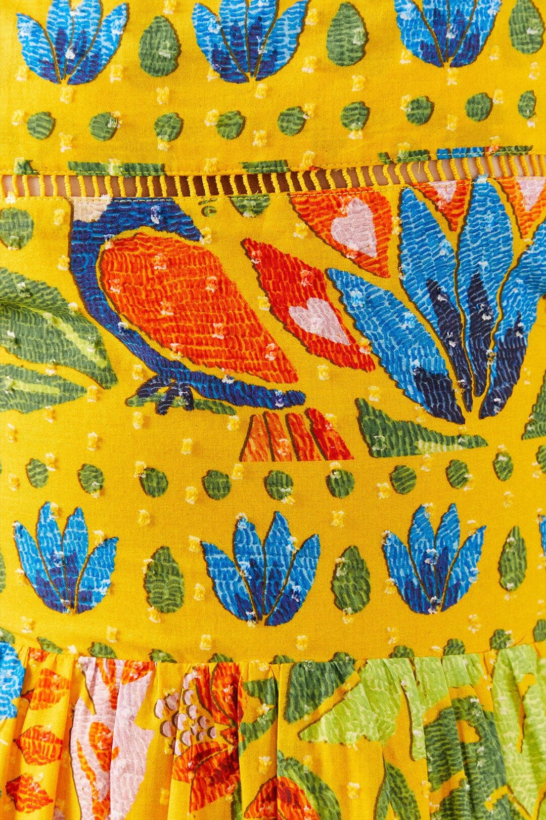 Yellow Summer Garden Sleeveless Maxi Dress sold by FARM Rio product image thumbnail 5