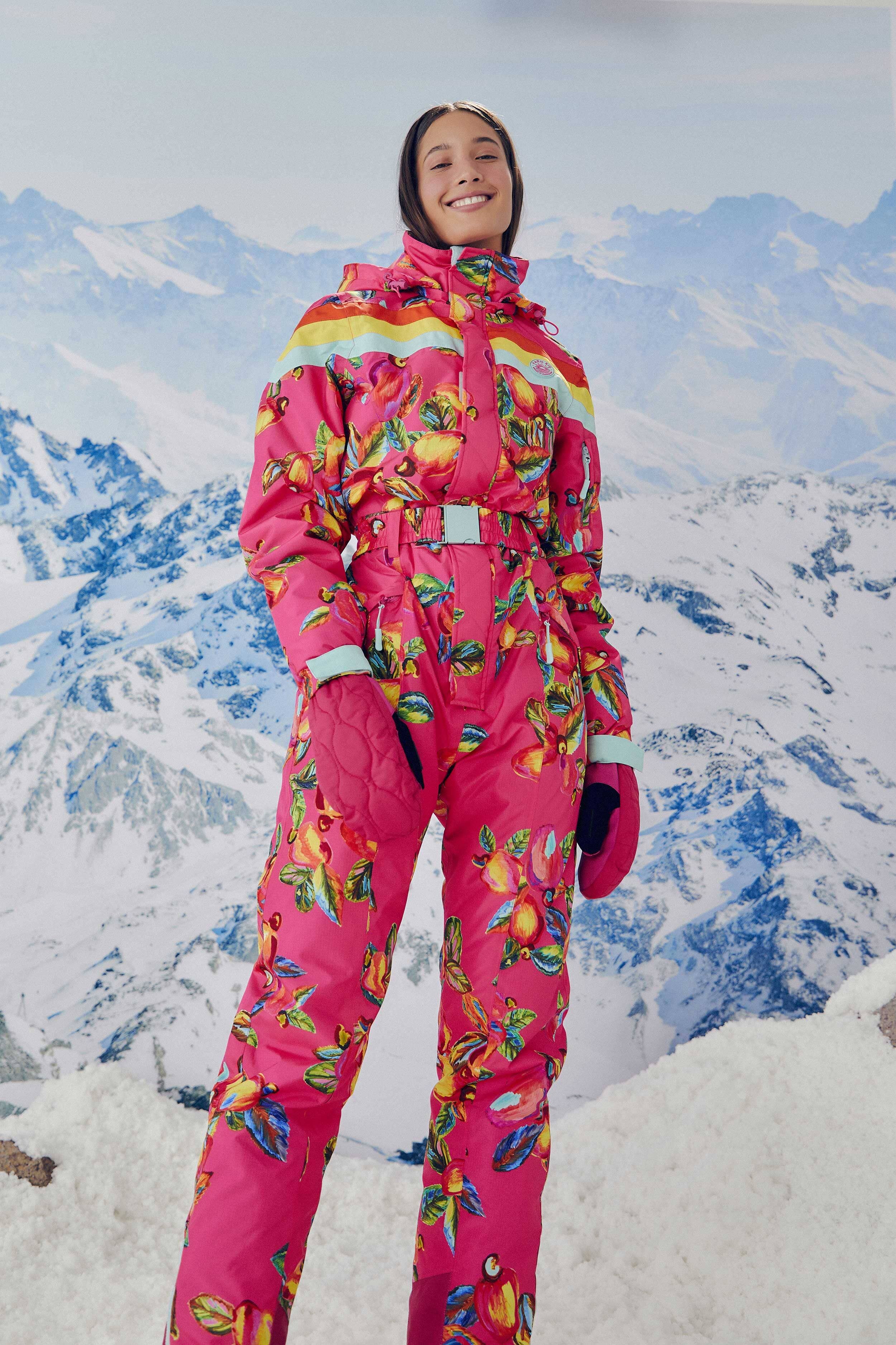 Pink Cashew Ski Jumpsuit sold by FARM Rio