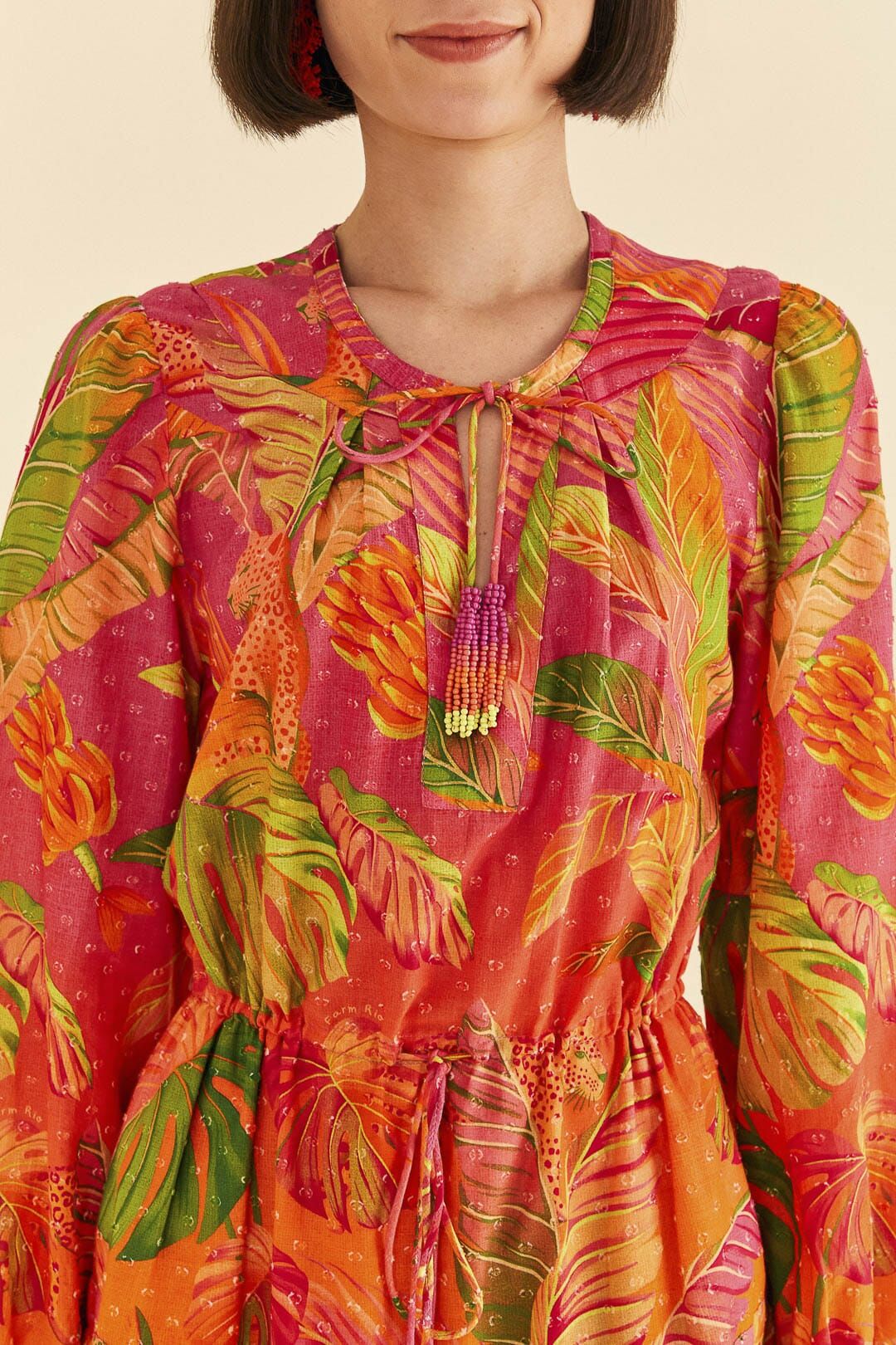 Orange Ombre Forest Mini Dress sold by FARM Rio product image thumbnail 3