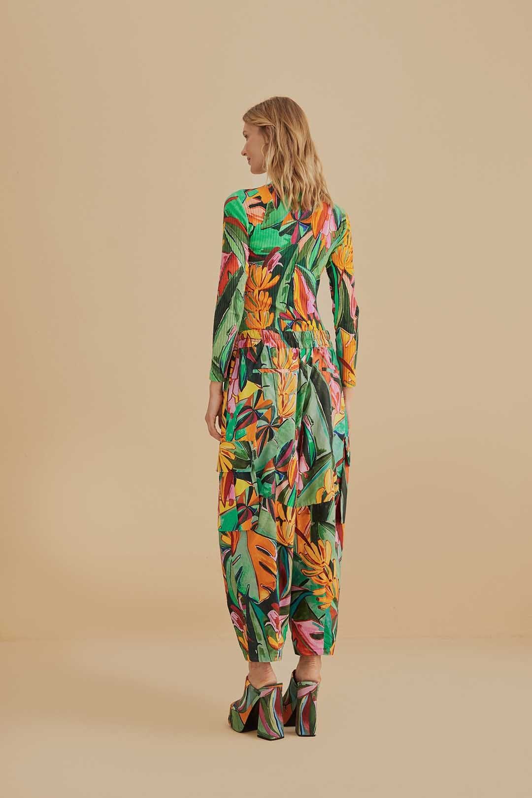 Multicolor Banana Foliage Pants sold by FARM Rio product image thumbnail 3