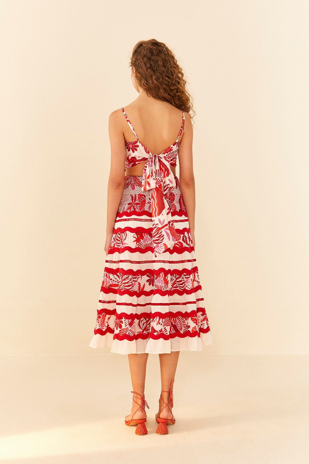 Off-White Rio Tiles Crop Top sold by FARM Rio product image thumbnail 3