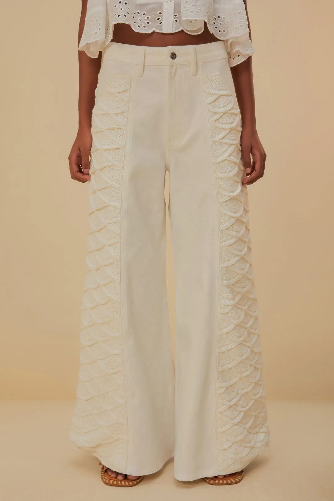 White Crochet Pants sold by FARM Rio product image thumbnail 3