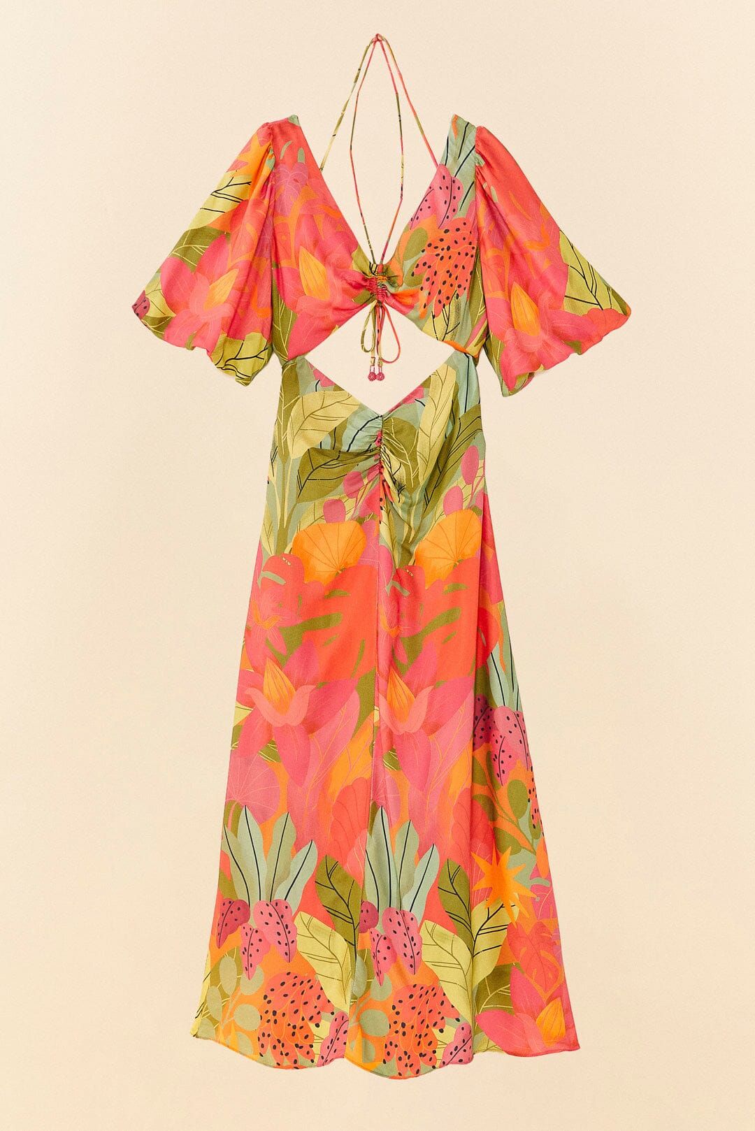 Sweet Forest Lenzing™ Ecovero™ Viscose Midi Dress sold by FARM Rio product image thumbnail 6