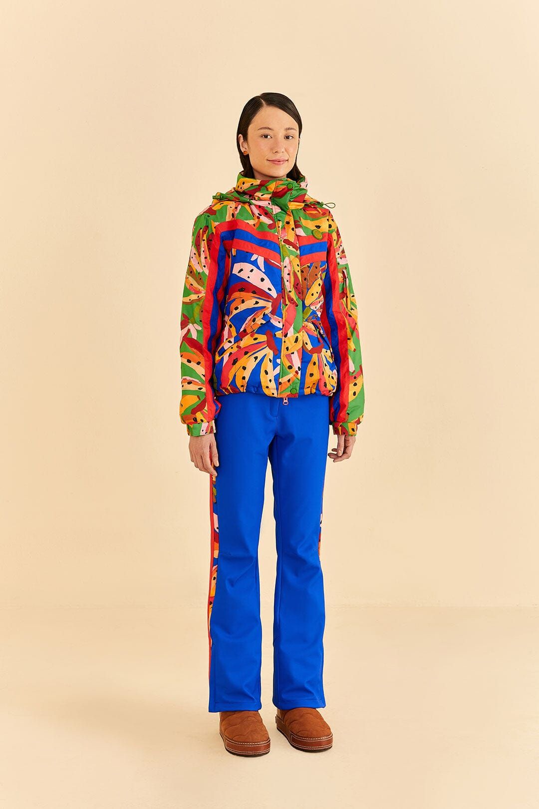 Blue Colorful Bananas Ski Jacket sold by FARM Rio product image thumbnail 3