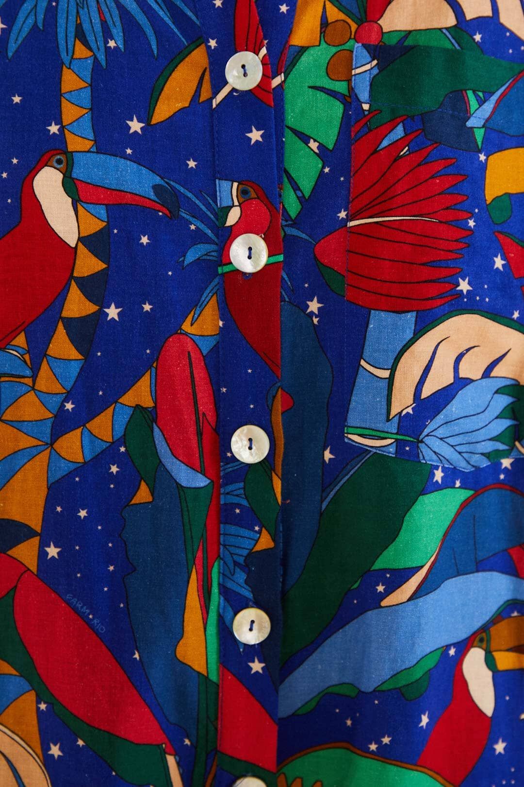 Blue Colorful Forest Romper sold by FARM Rio product image thumbnail 5