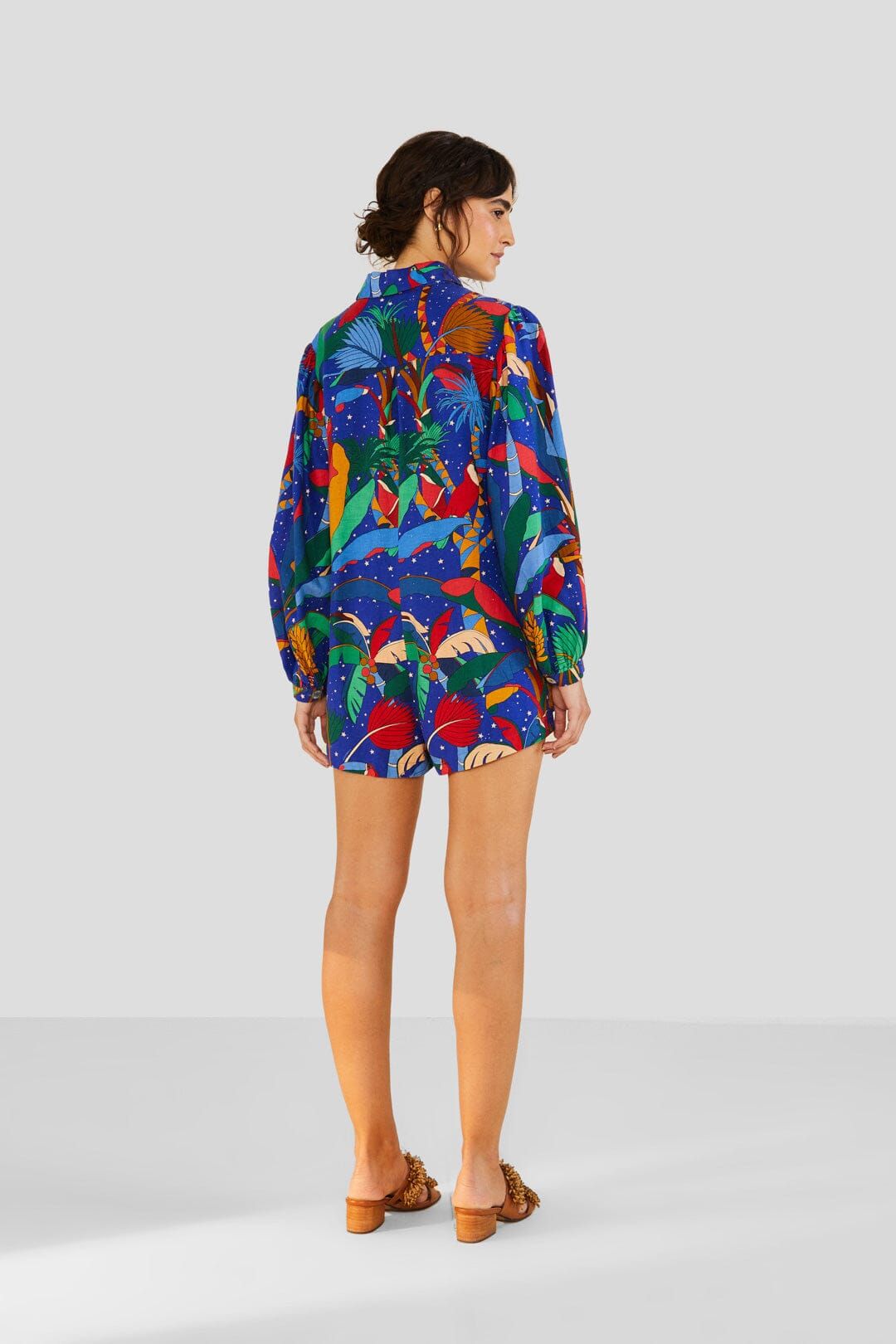 Blue Colorful Forest Romper sold by FARM Rio product image thumbnail 2