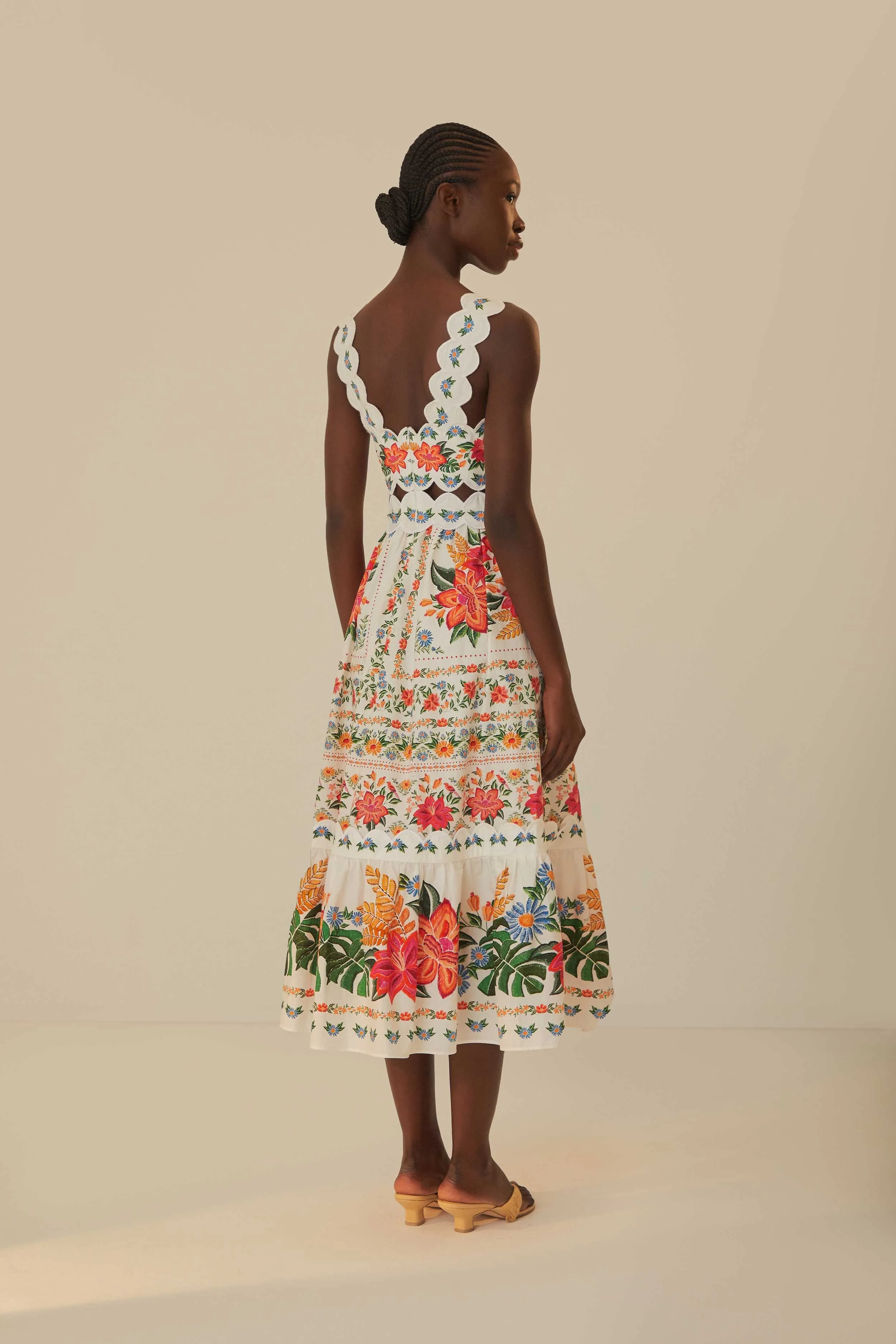 Off-White Bloom Garden Maxi Dress sold by FARM Rio product image thumbnail 5