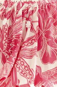 Pink Tropical Woodcut Crop Top sold by FARM Rio