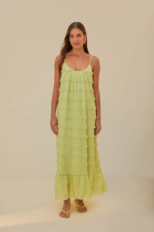 green emerald velvet dress Farm Rio